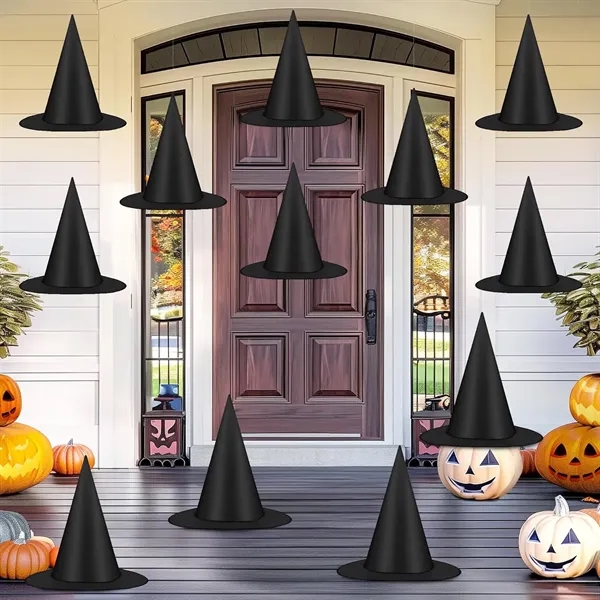 Halloween Witch Hats Black Hanging Witch Hat - Halloween Witch Hats Black Hanging Witch Hat - Image 0 of 3