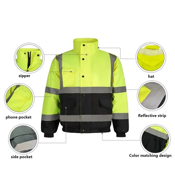 Winter Reflective Safety Coats - Winter Reflective Safety Coats - Image 1 of 9