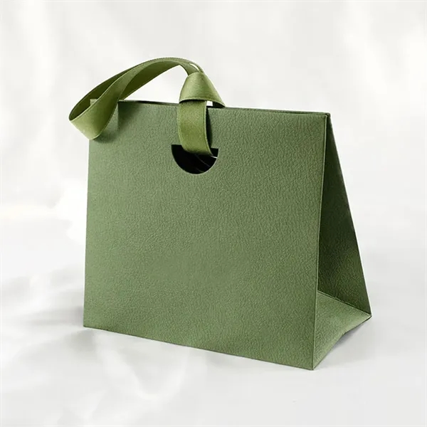 Thick Texture Gift Tote with Ribbon Handles - Thick Texture Gift Tote with Ribbon Handles - Image 3 of 8