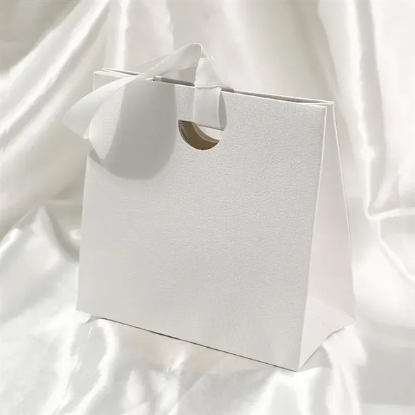 Thick Texture Gift Tote with Ribbon Handles - Thick Texture Gift Tote with Ribbon Handles - Image 4 of 8