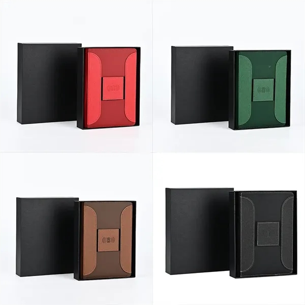 Leather Cover Notebook With Power Bank - Leather Cover Notebook With Power Bank - Image 5 of 5