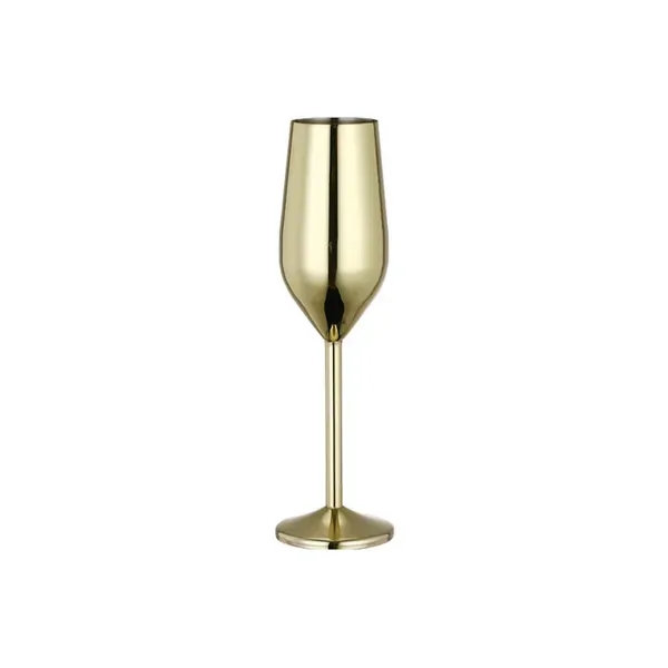 7 oz Stainless Steel Champagne Flutes - 7 oz Stainless Steel Champagne Flutes - Image 1 of 1