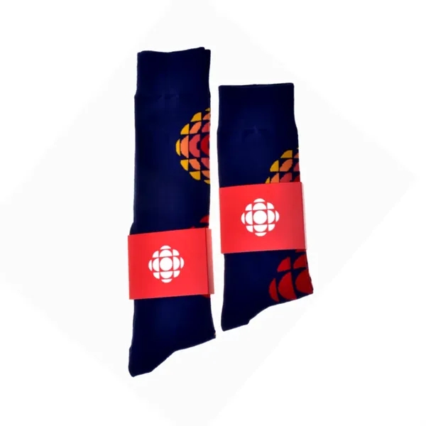 Custom Promo Knee High Dress Socks - Up To 6 Yarn Colors - Custom Promo Knee High Dress Socks - Up To 6 Yarn Colors - Image 2 of 2