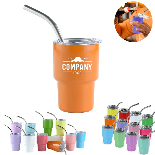 2Oz Mini Tumbler Shot Glass With Lid - 2Oz Mini Tumbler Shot Glass With Lid - Image 0 of 2