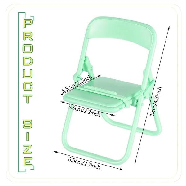 Mini Folding Chair Cell Phone Stand Desktop Foldable - Mini Folding Chair Cell Phone Stand Desktop Foldable - Image 1 of 2