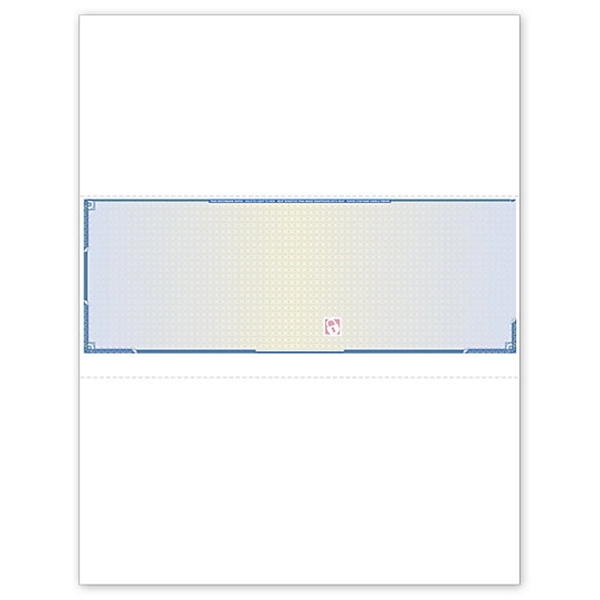 Custom Security Middle Blank Laser Check