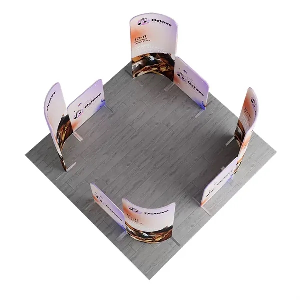 MagLock 4-Corner Fabric Booth Display Kit G- 10'wx10"Lx8"h - MagLock 4-Corner Fabric Booth Display Kit G- 10'wx10"Lx8"h - Image 1 of 2