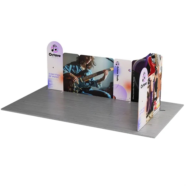 MagLock 10'x20' Fabric Booth Display Kit A- 10'wx20'Lx8'h - MagLock 10'x20' Fabric Booth Display Kit A- 10'wx20'Lx8'h - Image 0 of 2