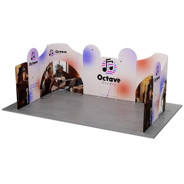 MagLock 10'x20' Fabric Booth Display Kit C- 10'wx20'Lx8'h - MagLock 10'x20' Fabric Booth Display Kit C- 10'wx20'Lx8'h - Image 0 of 2