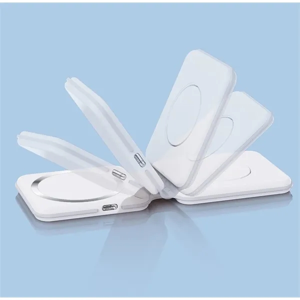 3-1 Foldable Magnetic Wireless Charger - 3-1 Foldable Magnetic Wireless Charger - Image 3 of 6