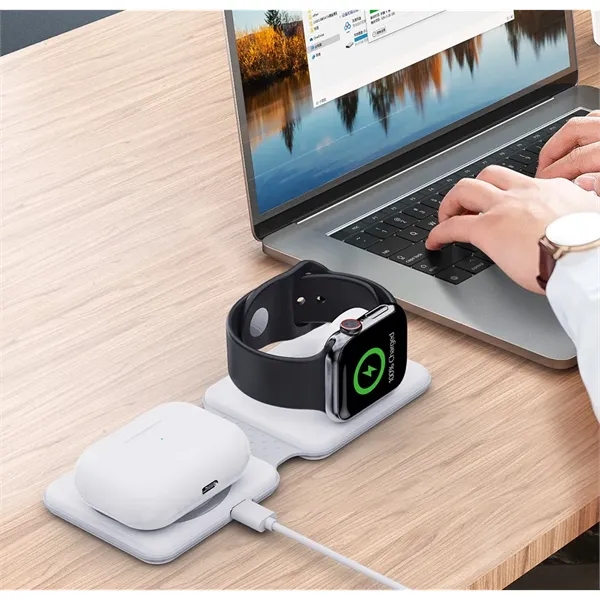 3-1 Foldable Magnetic Wireless Charger - 3-1 Foldable Magnetic Wireless Charger - Image 4 of 6