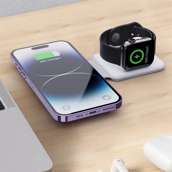 3-1 Foldable Magnetic Wireless Charger - 3-1 Foldable Magnetic Wireless Charger - Image 1 of 6