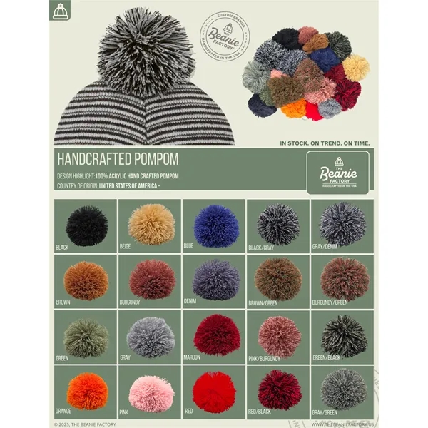 Made in USA Beanie, Winter Hat, Custom Beanies H-Stitch hat - Made in USA Beanie, Winter Hat, Custom Beanies H-Stitch hat - Image 88 of 88