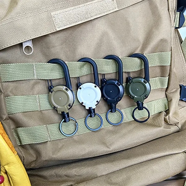 Retractable Keychain Heavy Duty With Stainless Steel Cord - Retractable Keychain Heavy Duty With Stainless Steel Cord - Image 3 of 5