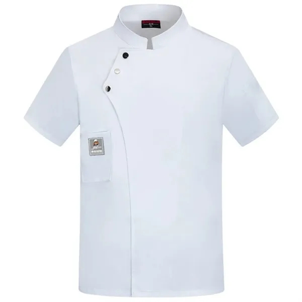 Unisex Chef Coat Short Sleeve - Unisex Chef Coat Short Sleeve - Image 3 of 6