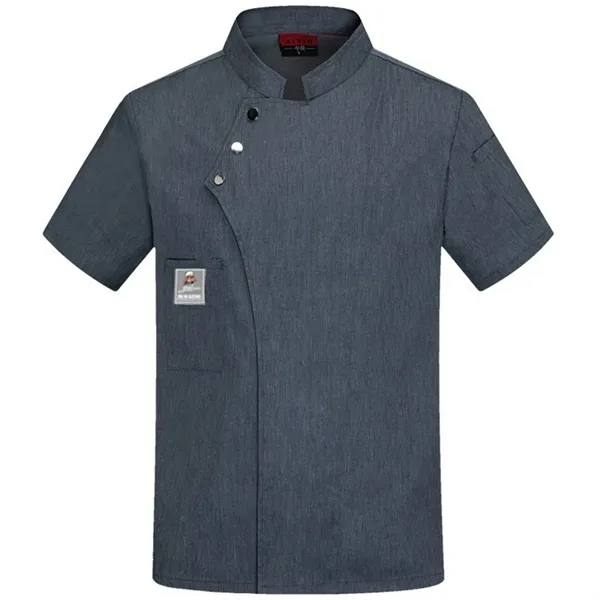 Unisex Chef Coat Short Sleeve - Unisex Chef Coat Short Sleeve - Image 4 of 6