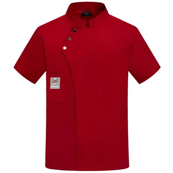 Unisex Chef Coat Short Sleeve - Unisex Chef Coat Short Sleeve - Image 5 of 6