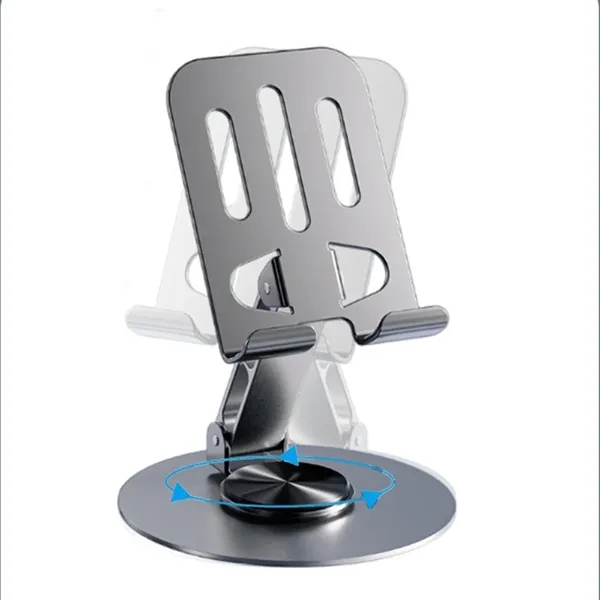 Adjustable Foldable 360degreeRotation Metal Cell Phone Stand - Adjustable Foldable 360degreeRotation Metal Cell Phone Stand - Image 4 of 5