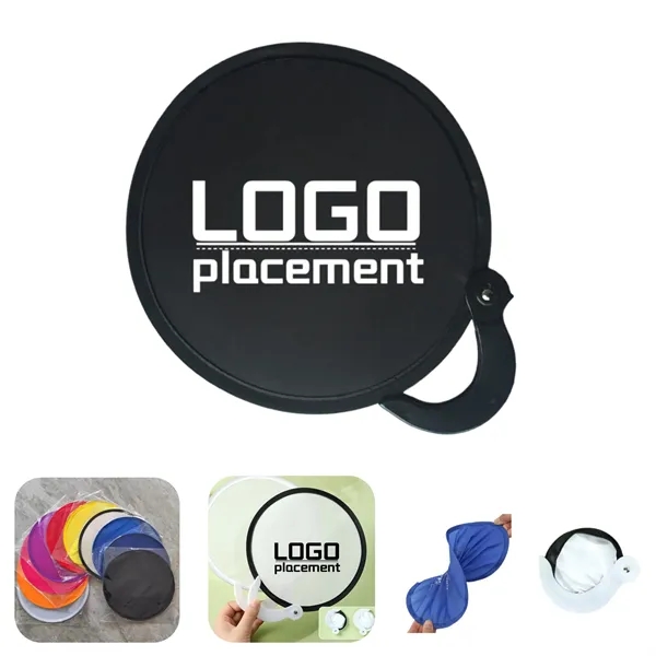 Foldable Frisbee Portable Advertising Fan - Foldable Frisbee Portable Advertising Fan - Image 0 of 2