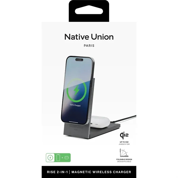 Native Union Rise 2-IN-1 Qi2 Wireless Charger - Native Union Rise 2-IN-1 Qi2 Wireless Charger - Image 14 of 16