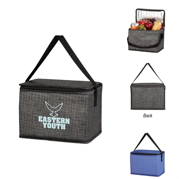 Crosshatch Non-Woven Lunch Bag - Crosshatch Non-Woven Lunch Bag - Image 0 of 6