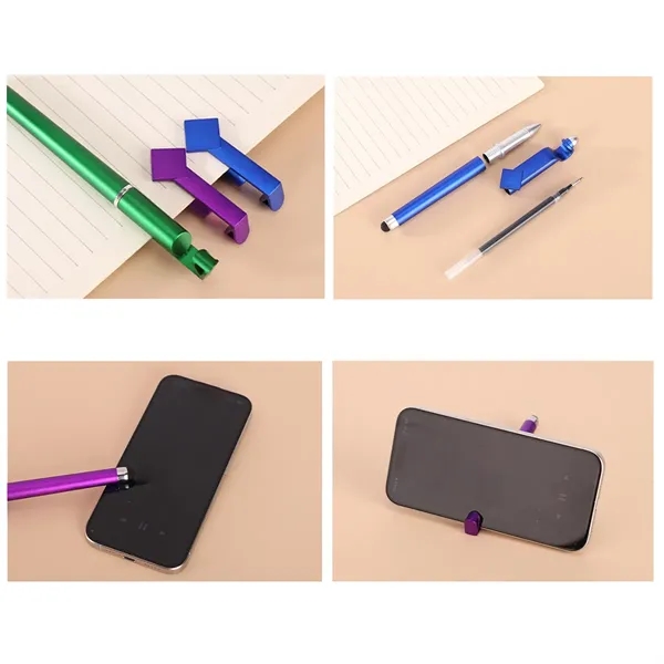 3 in 1 Phone Holder Touching Screen Ballpoint Pen - 3 in 1 Phone Holder Touching Screen Ballpoint Pen - Image 1 of 2