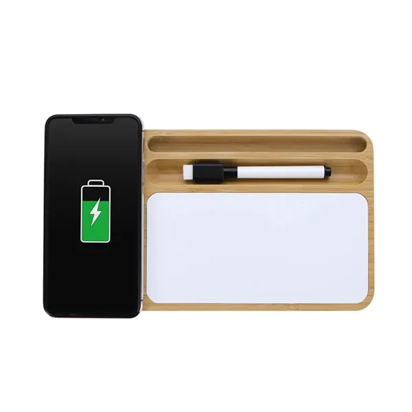 Bamboo Wireless Charger with Dry Erase Board Whiteboard - Bamboo Wireless Charger with Dry Erase Board Whiteboard - Image 2 of 3