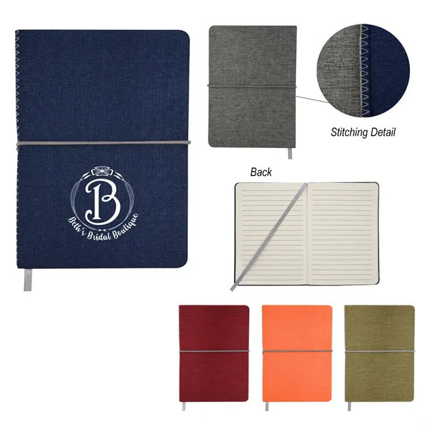 HEATHERED LINEN JOURNAL - HEATHERED LINEN JOURNAL - Image 0 of 2