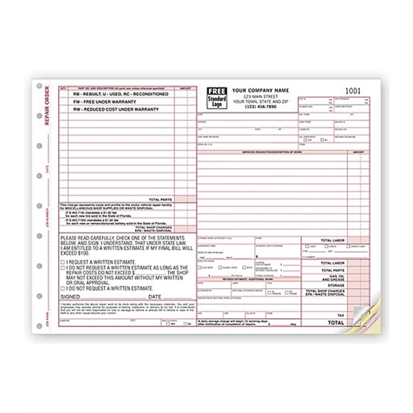 Repair order with special state clauses - Repair order with special state clauses - Image 0 of 0