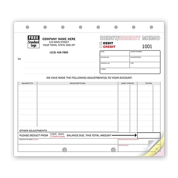 Debit And Credit Memos - Debit And Credit Memos - Image 0 of 1