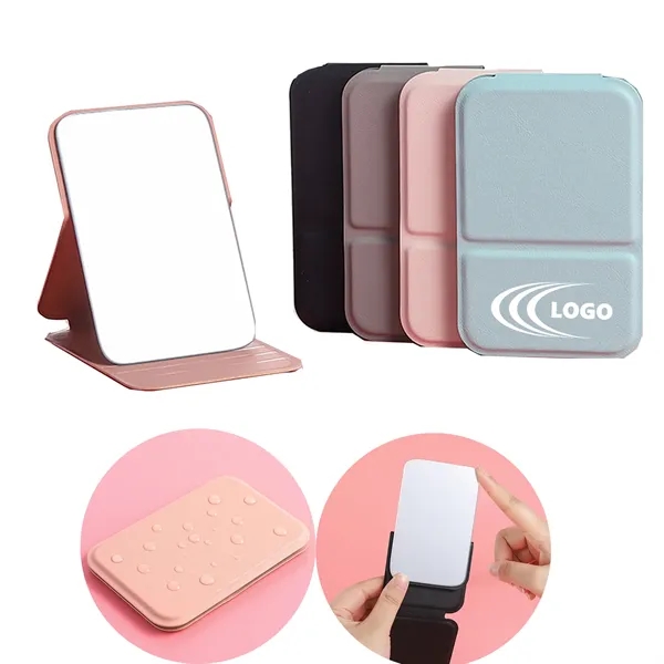 Custom Logo Folding Compact Mirror - Custom Logo Folding Compact Mirror - Image 0 of 4
