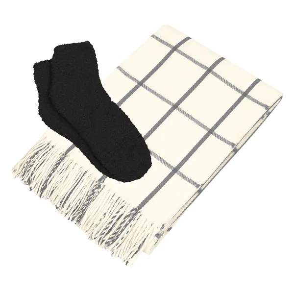 Charleston Throw & Fuzzy Socks Set - Charleston Throw & Fuzzy Socks Set - Image 2 of 4