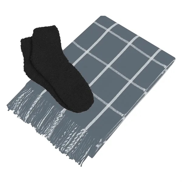 Charleston Throw & Fuzzy Socks Set - Charleston Throw & Fuzzy Socks Set - Image 3 of 4
