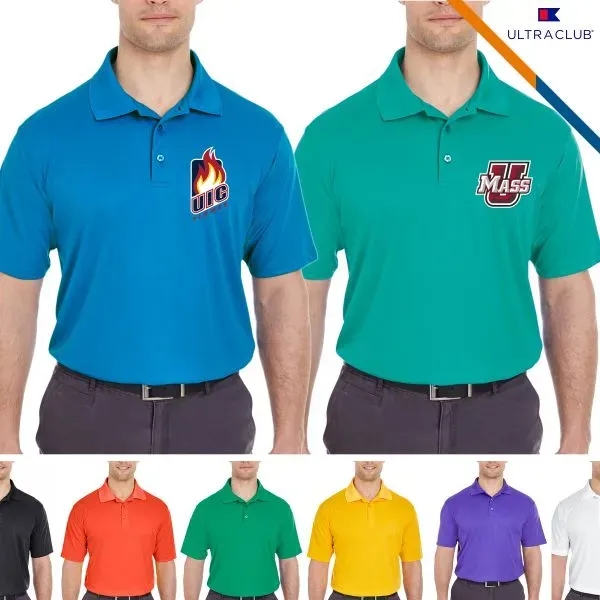 Ultra Club® Men's Cool & Dry Polo Shirt - Ultra Club® Men's Cool & Dry Polo Shirt - Image 0 of 6