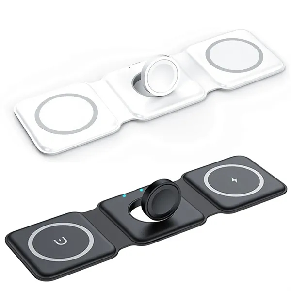 Foldable 3 in 1 Magnetic Wireless Charging Station - Foldable 3 in 1 Magnetic Wireless Charging Station - Image 7 of 7