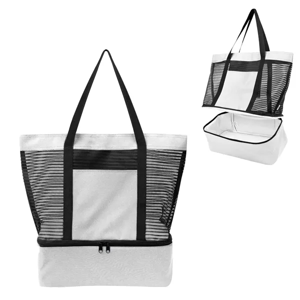 Marley rPET Mesh Tote Bag With Cooler - Marley rPET Mesh Tote Bag With Cooler - Image 9 of 9
