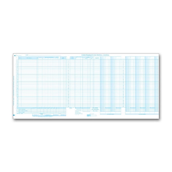 Payroll / disbursement sales and receipt journal