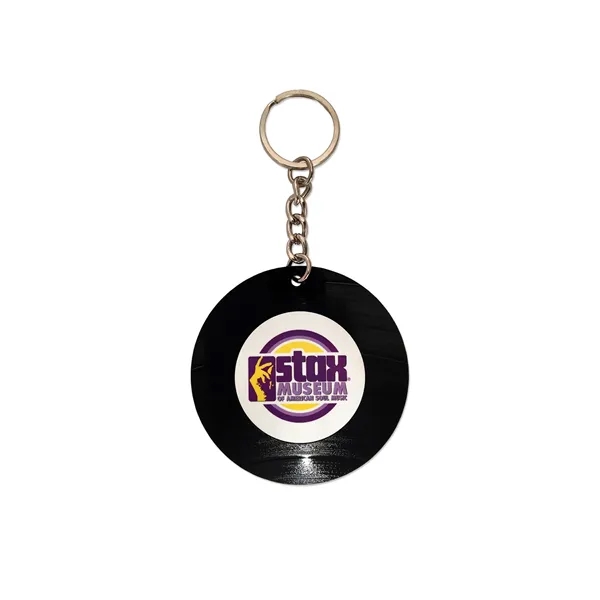 Recycled Vinyl Record Keychain