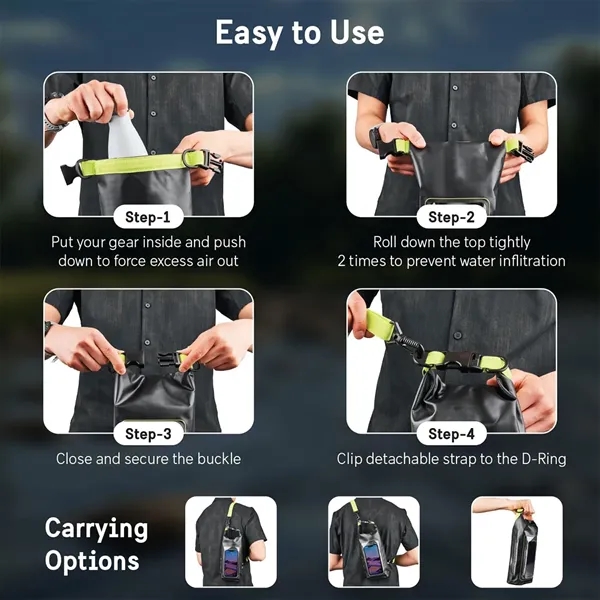 PVC Touch Screen Waterproof Dry Bag - PVC Touch Screen Waterproof Dry Bag - Image 2 of 3