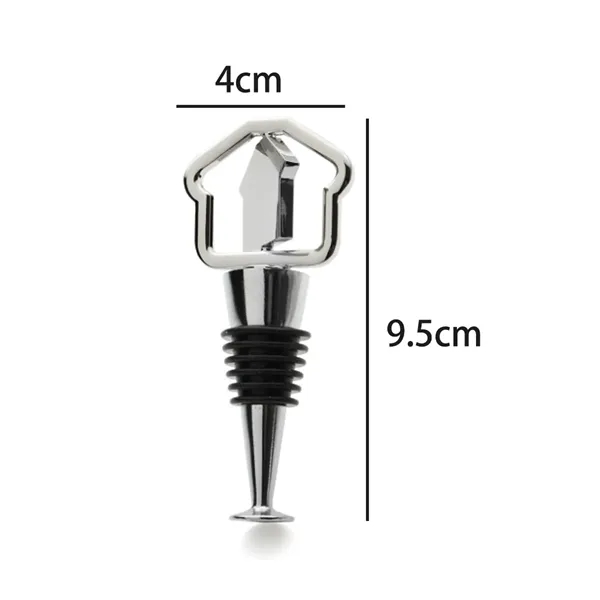 Laser Engraved House Shaped Wine Stopper Real Estate Gift - Laser Engraved House Shaped Wine Stopper Real Estate Gift - Image 1 of 4