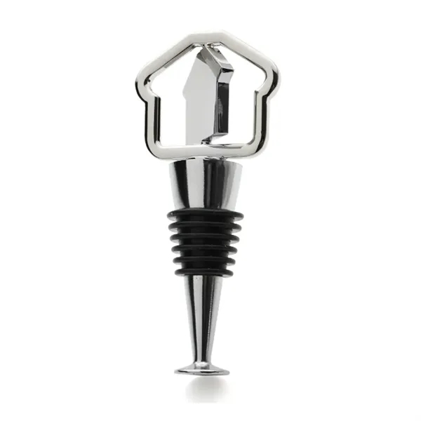 Laser Engraved House Shaped Wine Stopper Real Estate Gift - Laser Engraved House Shaped Wine Stopper Real Estate Gift - Image 3 of 4