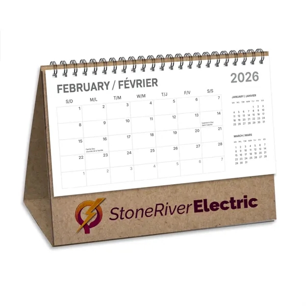 Desk Flip Calendars - kraft & epic black - Desk Flip Calendars - kraft & epic black - Image 0 of 1