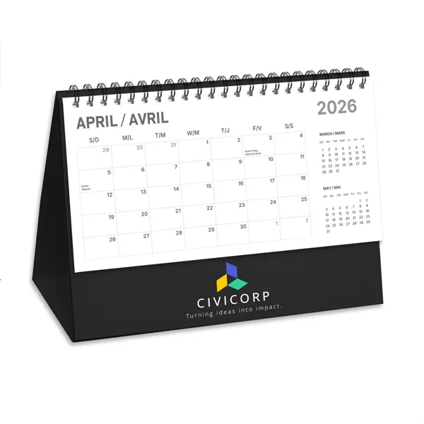 Desk Flip Calendars - kraft & epic black - Desk Flip Calendars - kraft & epic black - Image 1 of 1