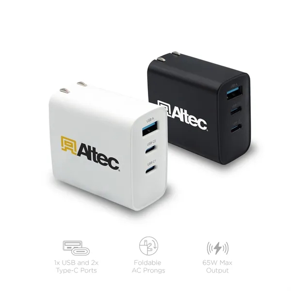 The Superdapter Dual Port Flat Wall Adapter (65W) - The Superdapter Dual Port Flat Wall Adapter (65W) - Image 1 of 5
