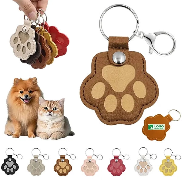Paw Shaped Leather Keychain For Collecting Hair - Paw Shaped Leather Keychain For Collecting Hair - Image 0 of 7