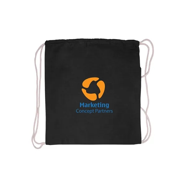 Cotton Canvas Drawstring Bag - Cotton Canvas Drawstring Bag - Image 1 of 23