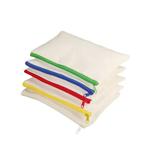 Blank DIY Craft Canvas Pencil Pen Case - Blank DIY Craft Canvas Pencil Pen Case - Image 3 of 5