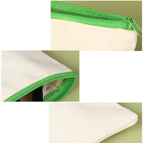 Blank DIY Craft Canvas Pencil Pen Case - Blank DIY Craft Canvas Pencil Pen Case - Image 4 of 5