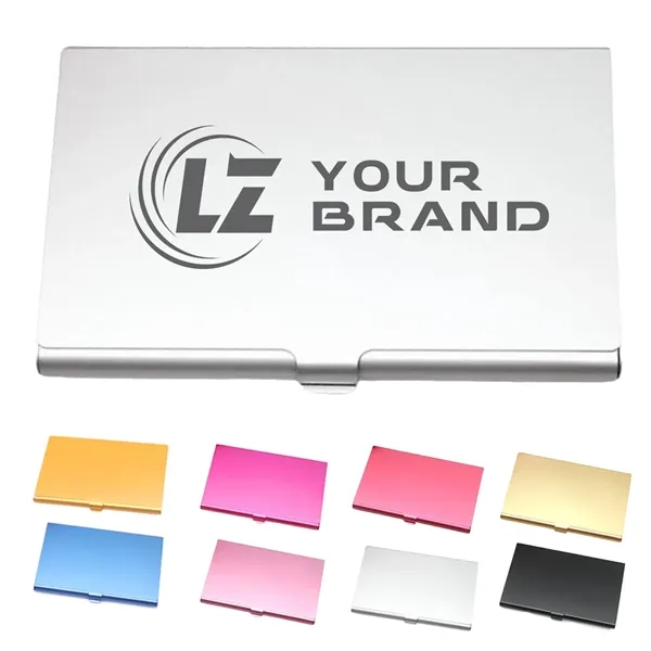 Portable Carry-On Aluminum Alloy Business Card Holder - Portable Carry-On Aluminum Alloy Business Card Holder - Image 0 of 3