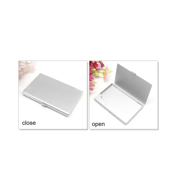 Portable Carry-On Aluminum Alloy Business Card Holder - Portable Carry-On Aluminum Alloy Business Card Holder - Image 2 of 3